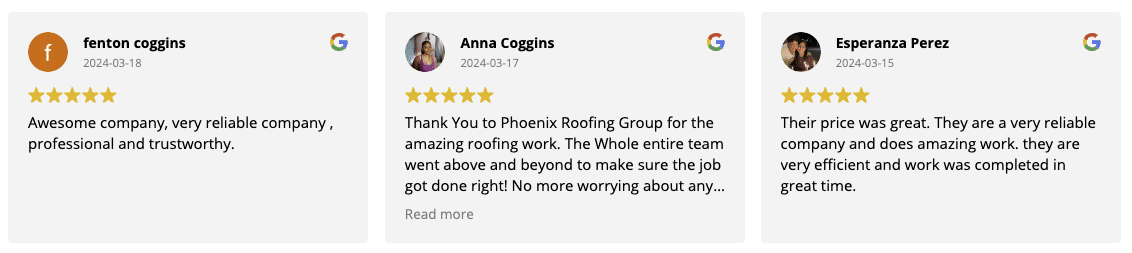 phoenix roofing reviews
